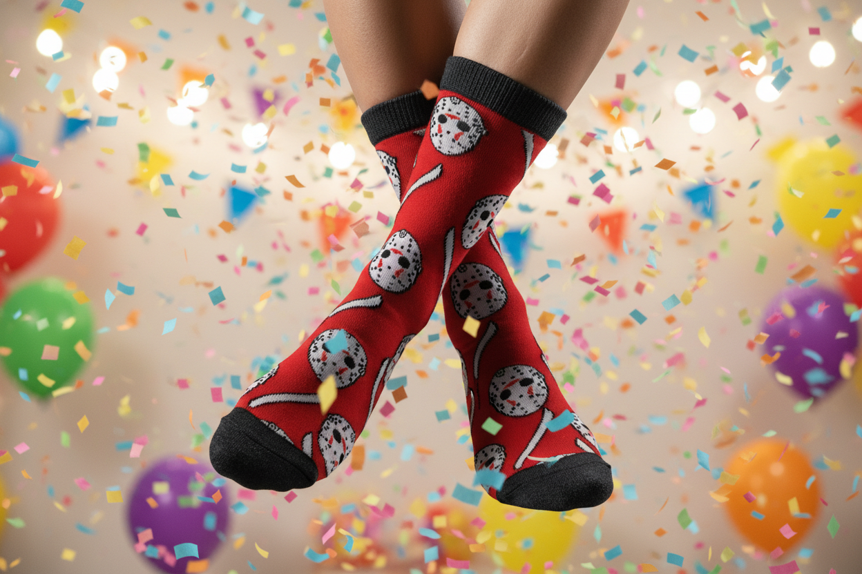 horror socks hero - playful background